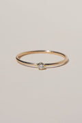 14K Gold Diamond Stacking Ring