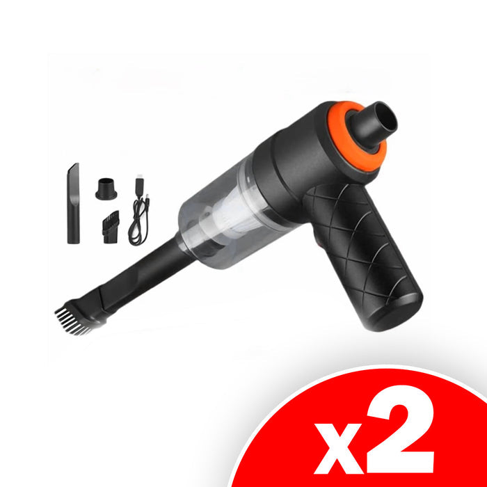2 in 1 Handheld Cordless Vacuum Cleaner Home & Car Dust Blower Mini Air Duster, 2 Pack