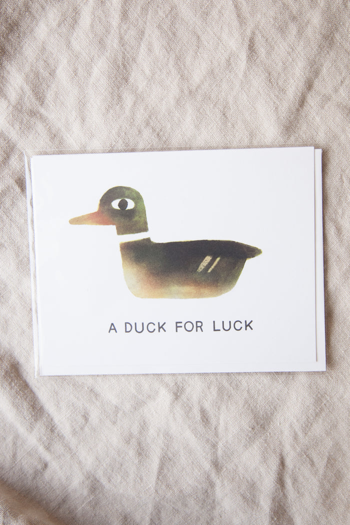 A Duck for Luck Greeting Card