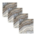 Agate charger plate with natural swirled gray and tan stone patterns, part of Waterdale Collection's table charger set for elegant dining.