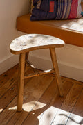 Antique Milking Stool - Half Moon