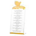 Gold apple-topped simanim tabletops for Rosh Hashanah, set of 4, from Waterdale Collection