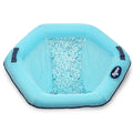 Aqua Pool Float Lounge Chair Mosaic Blue