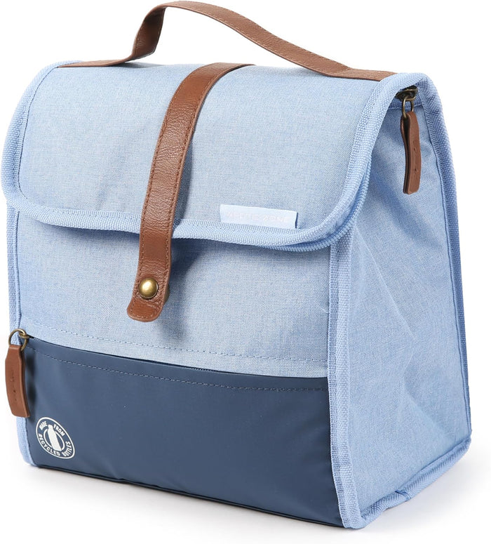 Arctic Zone Heathered Eco Lunch Sack, Blue, 4 Pack