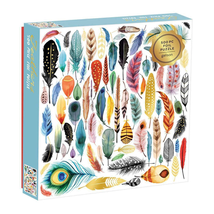 Arrows & Feathers 500 Piece Foil Puzzle Foil Puzzles Galison