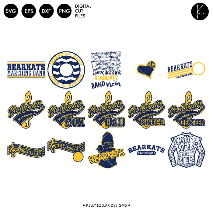 Bearkats Everything Spirit Bundle | SVG DXF EPS PNG Cut Files