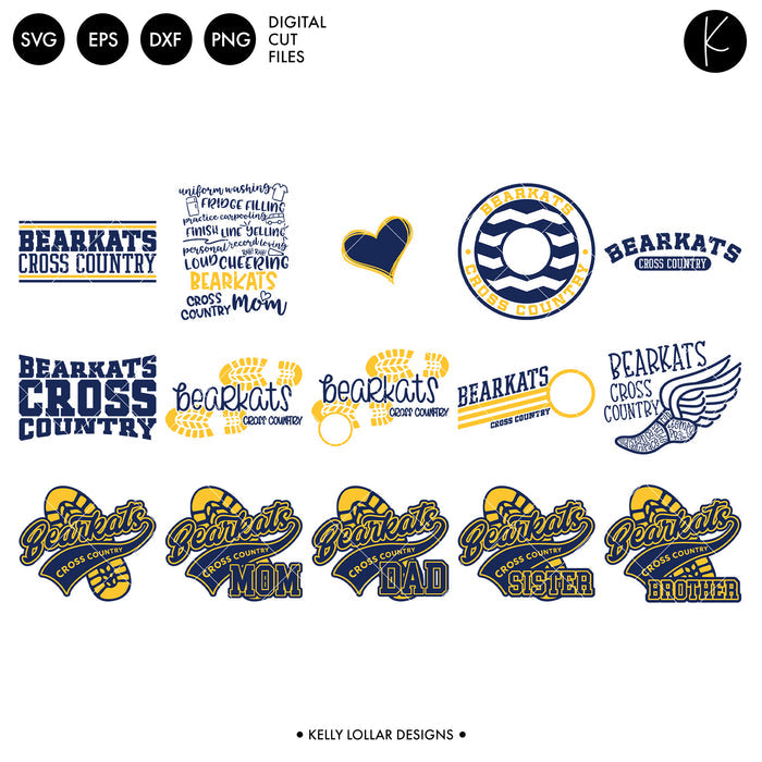 Bearkats Everything Spirit Bundle | SVG DXF EPS PNG Cut Files