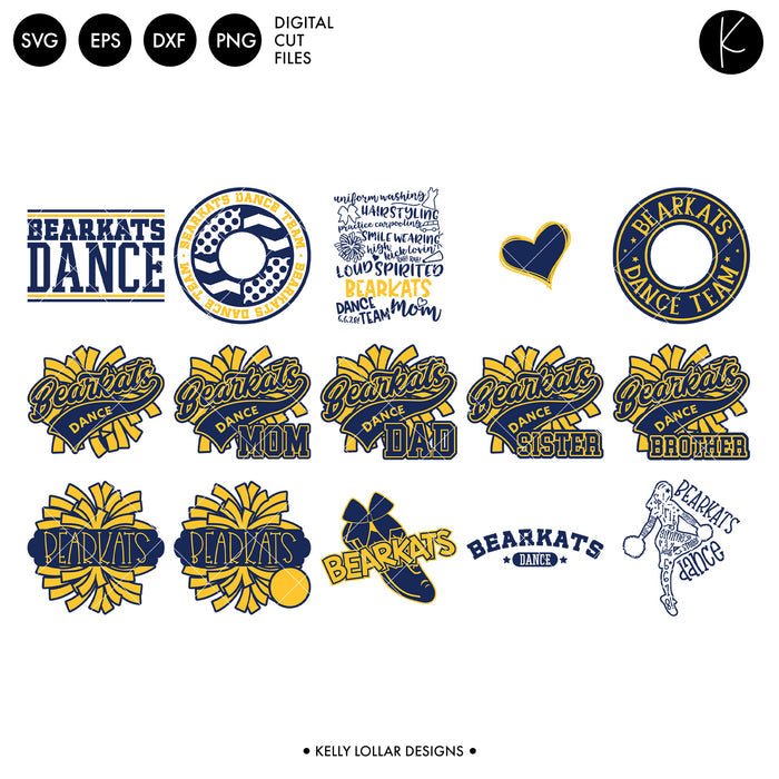 Bearkats Everything Spirit Bundle | SVG DXF EPS PNG Cut Files