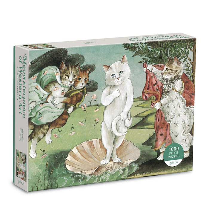 Birth of Venus Meowsterpiece of Western Art 1000 Piece Puzzle 1000 Piece Puzzles Meowsterpiece of Western Collection