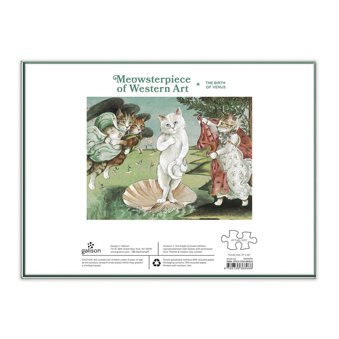 Birth of Venus Meowsterpiece of Western Art 1000 Piece Puzzle 1000 Piece Puzzles Meowsterpiece of Western Collection