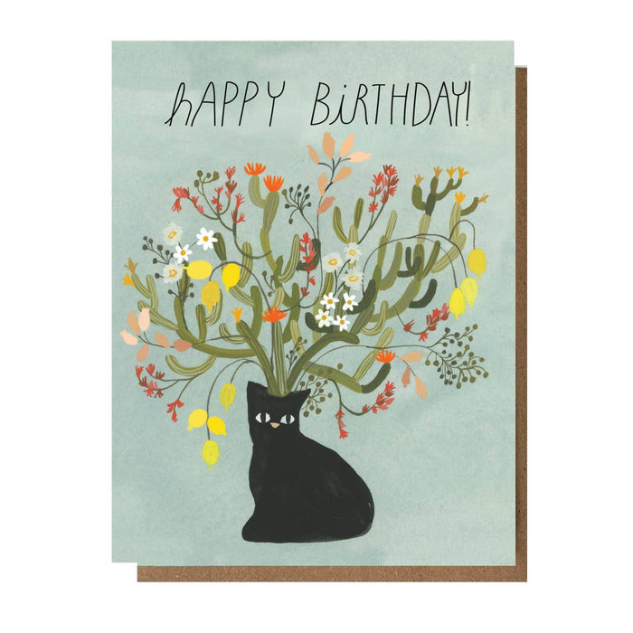 Birthday Cat Greeting Card