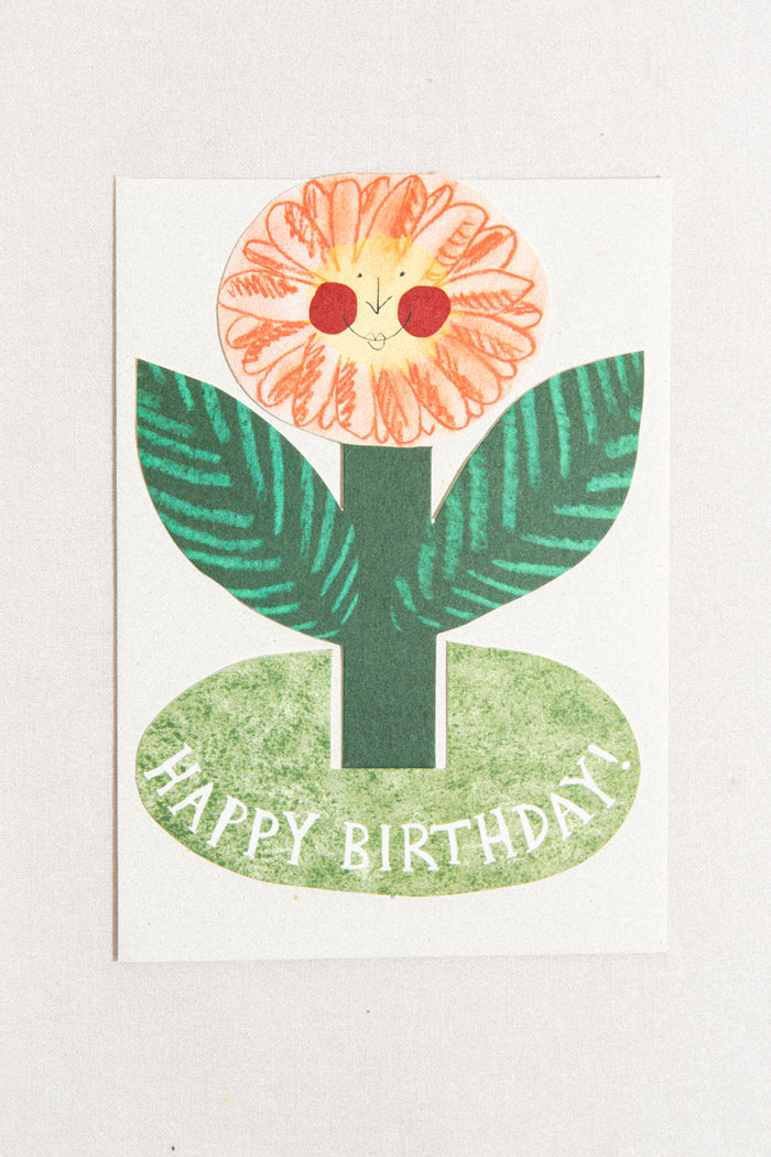 Birthday Flower Standing Greeting Card