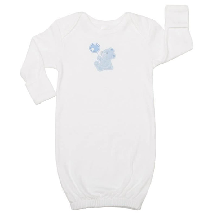 Blue Bear Newborn Gown