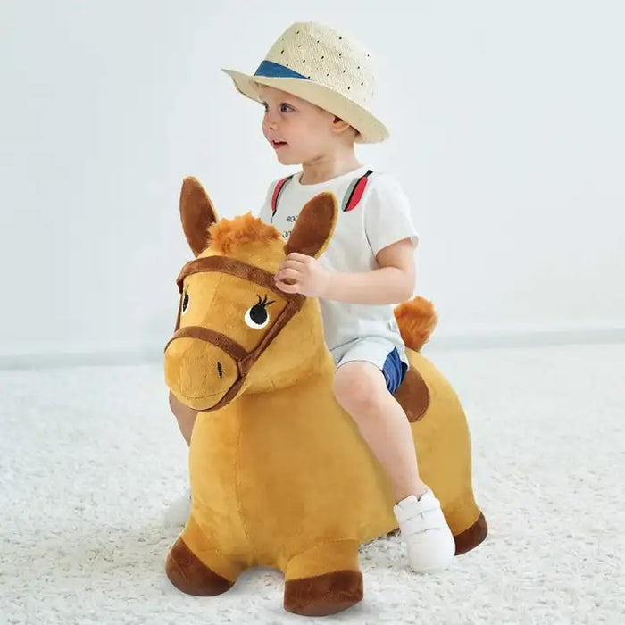 Brown Hopping Horse