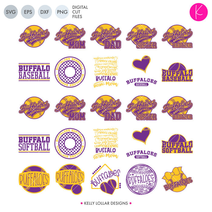 Buffaloes Everything Spirit Bundle | SVG DXF EPS PNG Cut Files