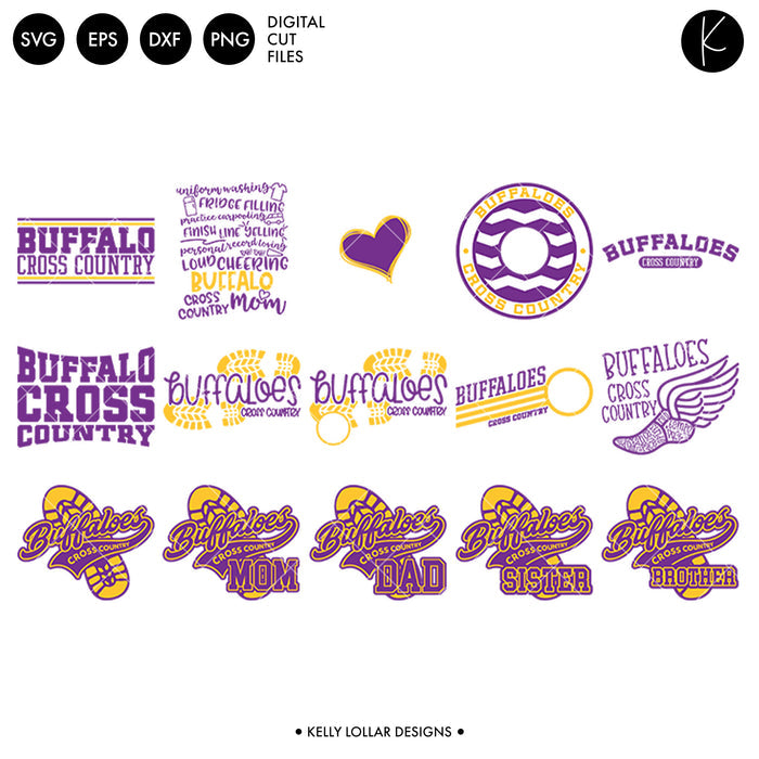 Buffaloes Everything Spirit Bundle | SVG DXF EPS PNG Cut Files