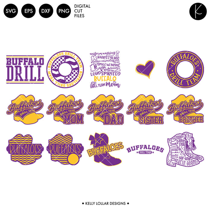 Buffaloes Everything Spirit Bundle | SVG DXF EPS PNG Cut Files