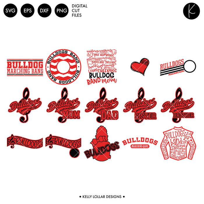 Bulldogs Everything Spirit Bundle | SVG DXF EPS PNG Cut Files