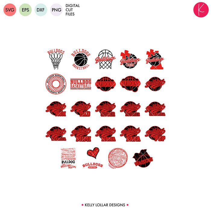 Bulldogs Everything Spirit Bundle | SVG DXF EPS PNG Cut Files