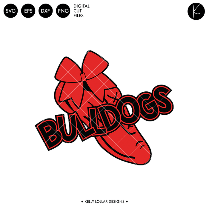 Bulldogs Pom Squad Bundle | SVG DXF EPS PNG Cut Files
