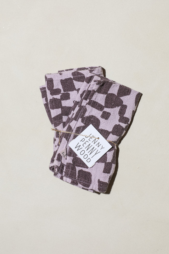 Checks Napkin Pair / Lavender + Moonbeams