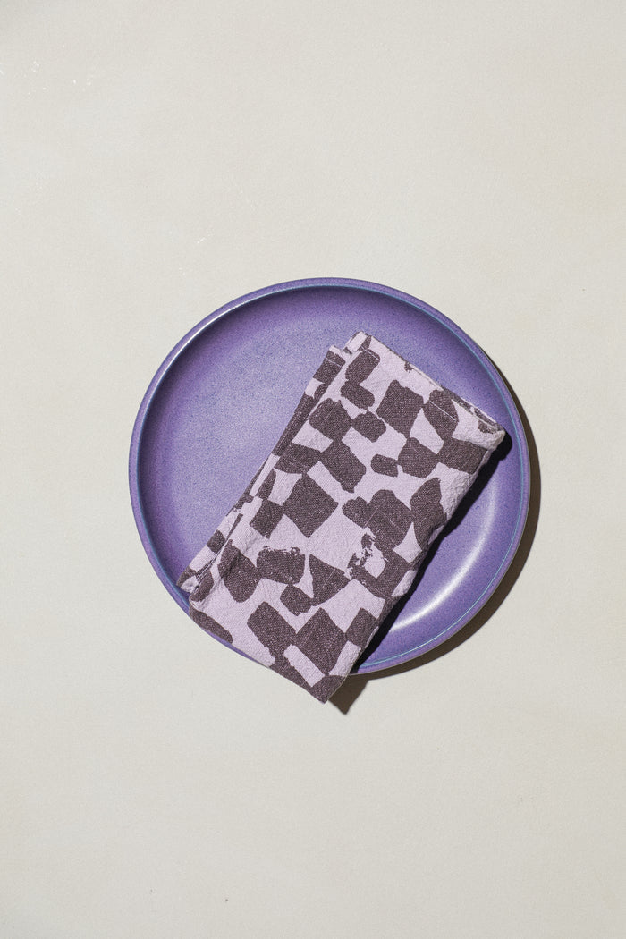 Checks Napkin Pair / Lavender + Moonbeams