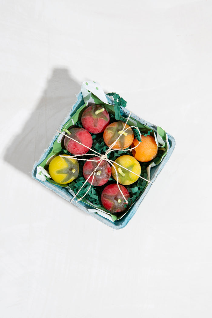 Cherry Tomato Beeswax Candles