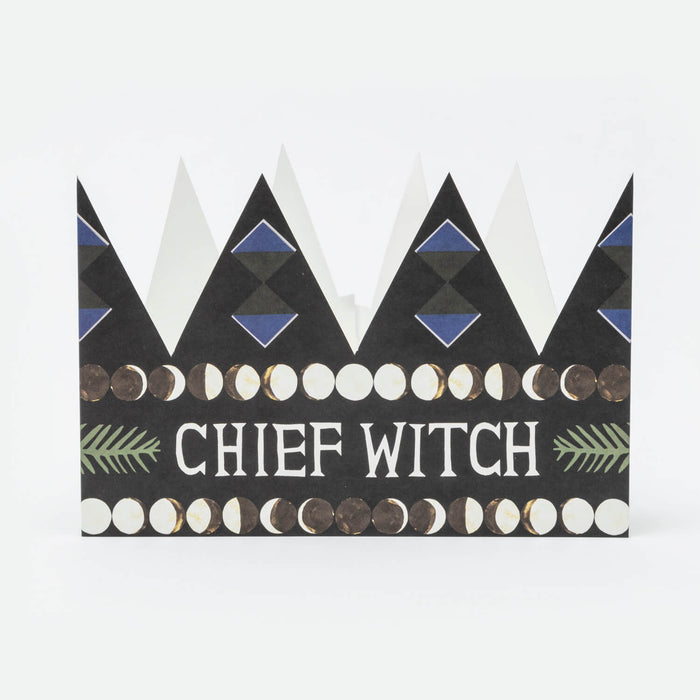 Chief Witch Greeting Card and Party Hat