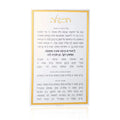 Classic Havdalah Card in gold lucite, featuring Hebrew text and decorative border, 5x8 inch Ashkenaz design for Shabbat ceremonies.