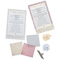 Color it Acrylic Mosaic Chanukah Tabletop kit from Waterdale Collection with its mosaic pieces and rhinestones laid out ready to assemble