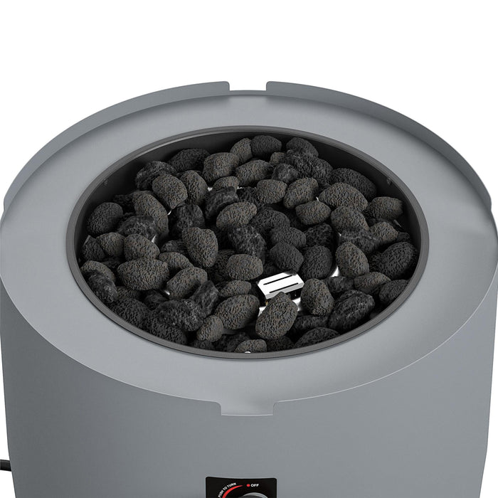 CosmoLiving by Cosmopolitan, Astra Collection, 23" Fire Pit, Dark Gray