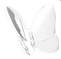 Crystal butterfly tabletop decoration with translucent wings and sleek glass design from Waterdale Collection