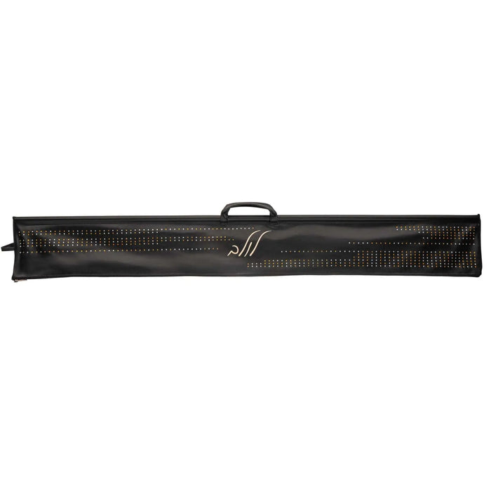 Black crystal-studded leather lulav case from Waterdale Collection with a carry handle, for Sukkos