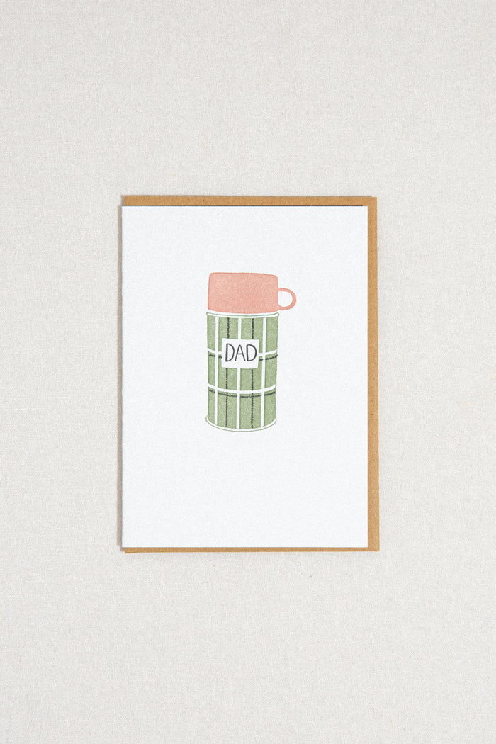 Dad Thermos Greeting Card