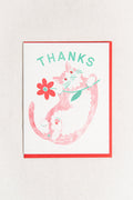 Daisy Thanks Cat Greeting Card