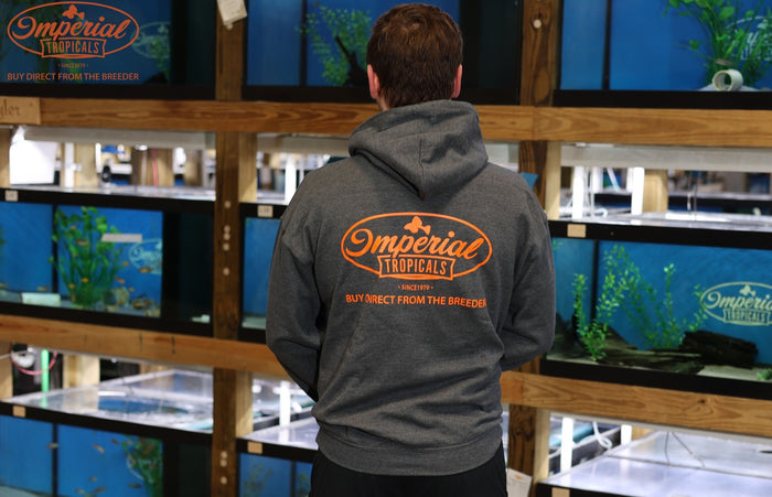 Dark Heather Grey Imperial Tropicals Zip-Up Hoodie