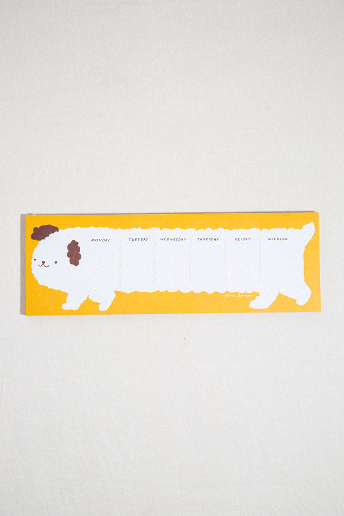 Dog Weekly Planner Pad