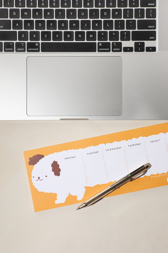 Dog Weekly Planner Pad