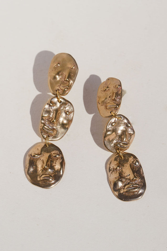 Face Droplet Earrings