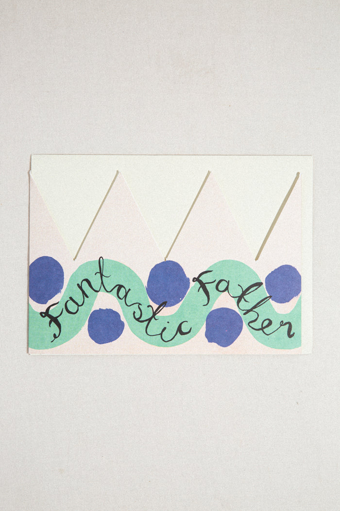 Fantastic Father Greeting Card and Party Hat