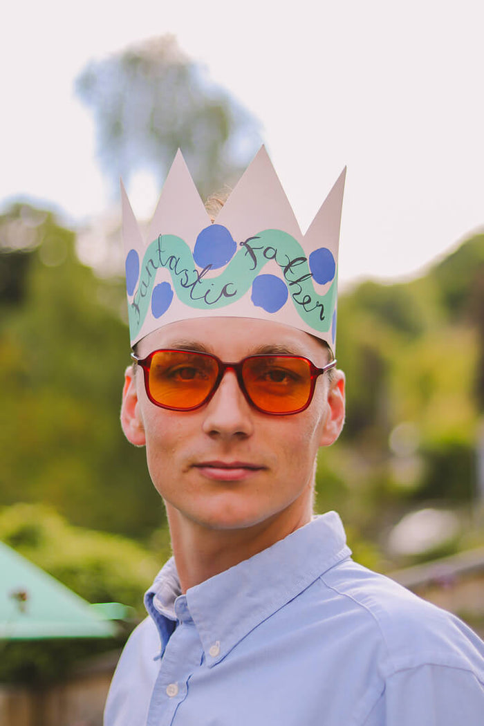 Fantastic Father Greeting Card and Party Hat