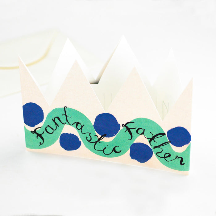 Fantastic Father Greeting Card and Party Hat