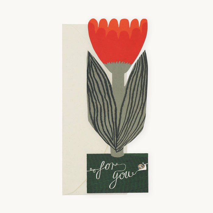 For You Flower Greeting Card