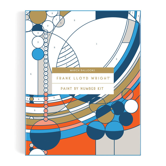 Frank Lloyd Wright March Balloons Paint By Number Kit Paint By Number Kits Frank Lloyd Wright