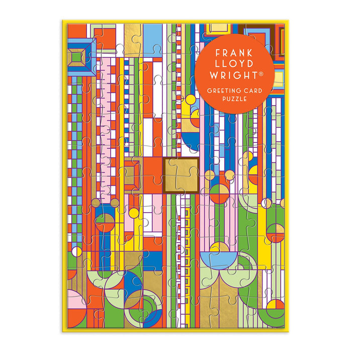 Frank Lloyd Wright Saguaro Forms & Cactus Flowers Greeting Card Puzzle Greeting Card Puzzles Frank Lloyd Wright Collection