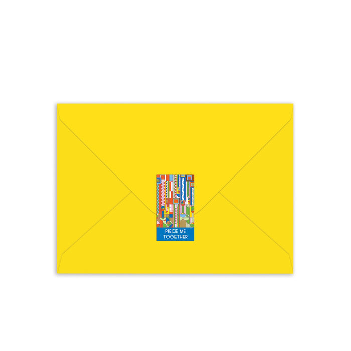 Frank Lloyd Wright Saguaro Forms & Cactus Flowers Greeting Card Puzzle Greeting Card Puzzles Frank Lloyd Wright Collection