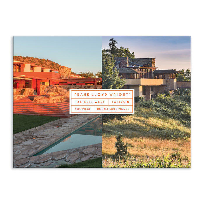 Frank Lloyd Wright Taliesin and Taliesin West 500 Piece Double-Sided Puzzle Double Sided 500 Piece Puzzle Frank Lloyd Wright Collection