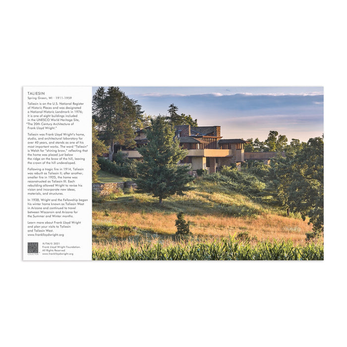 Frank Lloyd Wright Taliesin and Taliesin West 500 Piece Double-Sided Puzzle Double Sided 500 Piece Puzzle Frank Lloyd Wright Collection