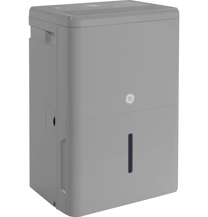 GE 50 Pint ENERGY STAR Smart Portable Dehumidifier with Smart Dry for Wet Spaces, Gray (Refurbished)
