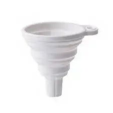 The foldable funnel included with the Waterdale Collection Glass Oil Jug, for filling the jug before Hanukkah lighting